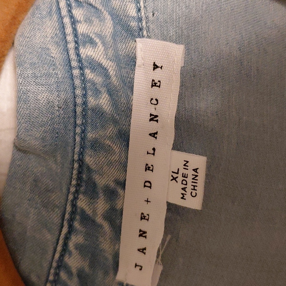 Jane & Delancey Casual Denim Blue Shirt XL - Picture 5 of 6